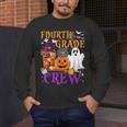 4th Grade Boo Crew Teacher Student Halloween Costume Men's Long Sleeve T-Shirt, funny design 4th Grade Boo Crew Teacher Student Halloween Costume Men's Long Sleeve T-Shirt, funny design