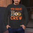 4th Grade Boo Crew Teacher Student Halloween Men's Long Sleeve T-Shirt, funny design