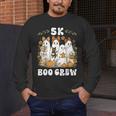 5K Boo Crew Halloween Teacher K5 Floral Ghost Trick Or Teach Men's Long Sleeve T-Shirt, funny design