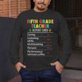 5th Grade Teacher Report Card Appreciation Men Women Men's Long Sleeve T-Shirt, funny design 5th Grade Teacher Report Card Appreciation Men Women Men's Long Sleeve T-Shirt, funny design