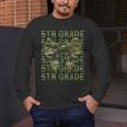5th Grade Teacher Student Camo Bow Back To School Men's Long Sleeve T-Shirt, funny design