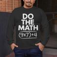 6 7 Six Seven Math Teacher Gen Z Alpha Meme Slang Boys Girls Men's Long Sleeve T-Shirt, funny design