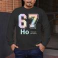 67 Ho Holmium Science Teacher Elements Table Six Seven Meme Men's Long Sleeve T-Shirt, funny design