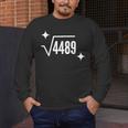 67 Meme Square Root 4489 Slang Math Teacher Men Women Men's Long Sleeve T-Shirt, funny design