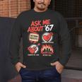 67 History Teacher Teacher 6 7 Overuse '67 Men's Long Sleeve T-Shirt, funny design 67 History Teacher Teacher 6 7 Overuse '67 Men's Long Sleeve T-Shirt, funny design