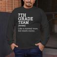 7th Grade Team Back To School Teacher Seventh Grade Team Men's Long Sleeve T-Shirt, funny design 7th Grade Team Back To School Teacher Seventh Grade Team Men's Long Sleeve T-Shirt, funny design