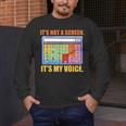 AAC Awareness AAC Teacher It's Not A Screen It's My Voice Men Women Men's Long Sleeve T-Shirt, funny design AAC Awareness AAC Teacher It's Not A Screen It's My Voice Men Women Men's Long Sleeve T-Shirt, funny design