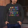 ABC Elemeno Kindergarten Teacher Boy Girl Kid Back To School Men's Long Sleeve T-Shirt, funny design ABC Elemeno Kindergarten Teacher Boy Girl Kid Back To School Men's Long Sleeve T-Shirt, funny design