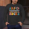 ABCD Kindergarten Rocks Back To School Teacher Kindergarten Men's Long Sleeve T-Shirt, funny design