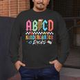 ABCD Kindergarten Rocks Pencil Lightning Teachers Rock Boys Men's Long Sleeve T-Shirt, funny design ABCD Kindergarten Rocks Pencil Lightning Teachers Rock Boys Men's Long Sleeve T-Shirt, funny design