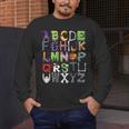 ABCs Alphabet Halloween Learning Kindergarten Teachers Men's Long Sleeve T-Shirt, funny design
