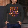 ABCs Learning Kindergarten Teacher Halloween Alphabet Men's Long Sleeve T-Shirt, funny design ABCs Learning Kindergarten Teacher Halloween Alphabet Men's Long Sleeve T-Shirt, funny design