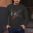Acoustic Guitar Player Shirt Vintage Music Teacher Guitarist Men's Long Sleeve T-Shirt, funny design