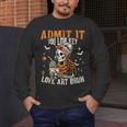 Admit It You Low Key Love Art Bruh Halloween Art Teacher Men's Long Sleeve T-Shirt, funny design Admit It You Low Key Love Art Bruh Halloween Art Teacher Men's Long Sleeve T-Shirt, funny design