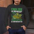 AG Teacher English Is Important But Agriculture Teacher Men's Long Sleeve T-Shirt, funny design AG Teacher English Is Important But Agriculture Teacher Men's Long Sleeve T-Shirt, funny design