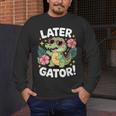 Alligator Later Gator Teacher Summer Last Day Fun Men's Long Sleeve T-Shirt, funny design Alligator Later Gator Teacher Summer Last Day Fun Men's Long Sleeve T-Shirt, funny design
