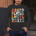 Alphabet Hi Back To School ABC Pre K Kindergarten Teacher Men's Long Sleeve T-Shirt, funny design