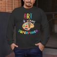 Art Is My Superpower Art Teacher Men's Long Sleeve T-Shirt, funny design
