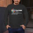 Art Teacher Definition Arts Artist Artistic Graphic For Men Women Girls Kids Men's Long Sleeve T-Shirt, funny design