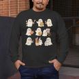 Art Teacher Ghost Halloween Artists Painter Teacher Spooky Men's Long Sleeve T-Shirt, funny design Art Teacher Ghost Halloween Artists Painter Teacher Spooky Men's Long Sleeve T-Shirt, funny design