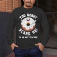 Art Teacher Halloween Donut Lover Costume Kawaii Monster Men's Long Sleeve T-Shirt, funny design