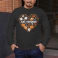 Art Teacher Heart Autumn Thanksgiving Kids Men's Long Sleeve T-Shirt, funny design Art Teacher Heart Autumn Thanksgiving Kids Men's Long Sleeve T-Shirt, funny design