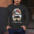 Art Teacher Life Messy Bun Back To School Art Teacher Men's Long Sleeve T-Shirt, funny design