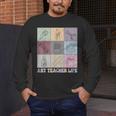 Art Teacher Life Retro Groovy Teaching Future Artists Men's Long Sleeve T-Shirt, funny design Art Teacher Life Retro Groovy Teaching Future Artists Men's Long Sleeve T-Shirt, funny design
