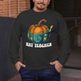 Art Teacher Pumpkin Halloween Night Men Women Men's Long Sleeve T-Shirt, funny design