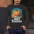 Art Teacher Pumpkin Painting Halloween Costume Men's Long Sleeve T-Shirt, funny design Art Teacher Pumpkin Painting Halloween Costume Men's Long Sleeve T-Shirt, funny design