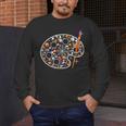 Art Teacher Pumpkin Scary Halloween Costume Men Women Men's Long Sleeve T-Shirt, funny design