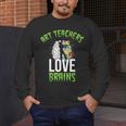 Art Teachers Love Brains Shirt Halloween Zombie Teaching Tee Men Women Kids Men's Long Sleeve T-Shirt, funny design Art Teachers Love Brains Shirt Halloween Zombie Teaching Tee Men Women Kids Men's Long Sleeve T-Shirt, funny design