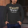 Theatre Teacher Back To School Essential Must Have Men's Long Sleeve T-Shirt, funny design Theatre Teacher Back To School Essential Must Have Men's Long Sleeve T-Shirt, funny design