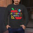 Attendance Matters Teacher Apple For Back To School Men's Long Sleeve T-Shirt, funny design Attendance Matters Teacher Apple For Back To School Men's Long Sleeve T-Shirt, funny design
