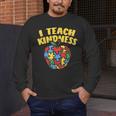 Autism Teacher Shirt I Teach Kindness Apple Puzzle Awareness Men's Long Sleeve T-Shirt, funny design Autism Teacher Shirt I Teach Kindness Apple Puzzle Awareness Men's Long Sleeve T-Shirt, funny design