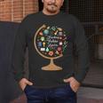 Awesome Teachers T Shirt Teaching Future Leaders Globe For Men Women Men's Long Sleeve T-Shirt, funny design
