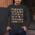 Back To School Kindergarten Teacher ABCs Animals Alphabet Men's Long Sleeve T-Shirt, funny design