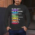 Back To School Teacher We Are Like A Box Of Crayons Men's Long Sleeve T-Shirt, funny design Back To School Teacher We Are Like A Box Of Crayons Men's Long Sleeve T-Shirt, funny design