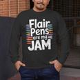 Back To School Teacher Flair Pens Are My Jam Men's Long Sleeve T-Shirt, funny design Back To School Teacher Flair Pens Are My Jam Men's Long Sleeve T-Shirt, funny design