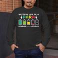 Battery Life Of a Paraprofessional Para Teacher Life Men's Long Sleeve T-Shirt, funny design Battery Life Of a Paraprofessional Para Teacher Life Men's Long Sleeve T-Shirt, funny design