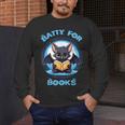 Batty About Books Lover Teacher Librarian Bookish Halloween For Men Women Kids Men's Long Sleeve T-Shirt, funny design