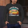 I Like Big Books Cannot Lie Librarian Reading Teacher Men's Long Sleeve T-Shirt, funny design I Like Big Books Cannot Lie Librarian Reading Teacher Men's Long Sleeve T-Shirt, funny design