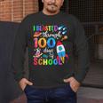 I Blasted Through 100 Days Of School 100th Day Teacher Kids Men's Long Sleeve T-Shirt, funny design I Blasted Through 100 Days Of School 100th Day Teacher Kids Men's Long Sleeve T-Shirt, funny design