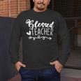 Blessed Teacher For Men Women Kids Men's Long Sleeve T-Shirt, funny design Blessed Teacher For Men Women Kids Men's Long Sleeve T-Shirt, funny design
