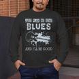 Blues Music Band Lover Vintage Guitar Teacher Blues Men's Long Sleeve T-Shirt, funny design Blues Music Band Lover Vintage Guitar Teacher Blues Men's Long Sleeve T-Shirt, funny design