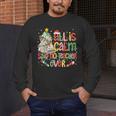 Book Tree All Is Calm Said No Teacher Ever Christmas Men's Long Sleeve T-Shirt, funny design