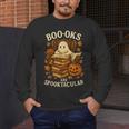 Books Are Spooktacular Ghost Book Reading Halloween Teachers Men's Long Sleeve T-Shirt, funny design Books Are Spooktacular Ghost Book Reading Halloween Teachers Men's Long Sleeve T-Shirt, funny design