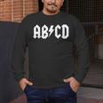 Boys Girls Teachers ABCD Rock Graphic Back To School Men's Long Sleeve T-Shirt, funny design