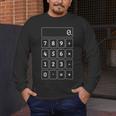 Calculator Costume Halloween Math Teacher Nerd For Men Women Men's Long Sleeve T-Shirt, funny design Calculator Costume Halloween Math Teacher Nerd For Men Women Men's Long Sleeve T-Shirt, funny design