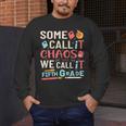 Some Call It Chaos We Call It Fifth Grade 5th Grade Teacher Men's Long Sleeve T-Shirt, funny design Some Call It Chaos We Call It Fifth Grade 5th Grade Teacher Men's Long Sleeve T-Shirt, funny design